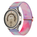 Miniatyrbild 2 av 3: Nylon klockarmband för Coros Pace 2/Apex 42mm, 20mm mönstrad justerbar flätad ögla Purple Blue