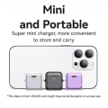 Miniatyrbilde 4 av 5: PD 20W Enkel Port Elektroplettert Lader Mini Bærbar Vegglader Adapter (EU-plugg) Black