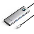 Pikkukuva 1 / 5: 10-in-1 telakointiasema HD+VGA+SD/TF+3,5 mm Audio PD 100 W lataava monitoiminen Type-C -keskitin Dark Grey