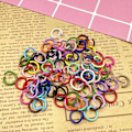 Miniatyrbillede 4 af 5: 100 stk. slikfarvede åbne springringe 1,2x10 mm splitringe DIY smykkefund til choker halskæder armbåndsfremstilling blandede farver