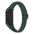 Miniatyrbilde 1 av 5: Elastisk nylon anti-ripe justerbar håndleddsrem for Xiaomi Mi Band 3/4, med svart klokkeramme Army Green