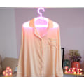 Miniatyrbillede 4 af 5: LED Tøjbøjle Neon Lys Skilt Soveværelse Romantisk Dekoration Pink
