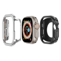 Miniatyrbild 1 av 5: För Apple Watch Ultra 49 mm Watch Case PC+TPU Anti-Scratch Cover Silvergrey