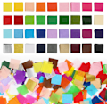 Pikkukuva 1 / 5: 5400 kpl 2,5 cm Silkkipaperineliöitä - Lajitelma Värillistä Silkkipaperia Askartelu- ja Taideprojekteihin