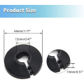 Pikkukuva 3 / 5: Sovita 0,63\" ulkohalkaisijan laippavesiputken suojus koristelu musta putken suojus patteri Pp muovi 16mm Escutcheon kaulus seinäputken putken koristeluun 12mm 16mm