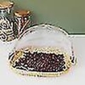 Miniatyrbild 3 av 5: Handgjord matserveringstält korgbricka frukt grönsak bröd förvaringskorg utomhus picknick nät N