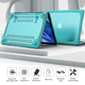 Pikkukuva 3 / 5: PC-läppärikotelo jalustalla MacBook Air 13\" A1932/A2179/A2337 -malleille, Suojaava kannettavan tietokoneen suojus Blue