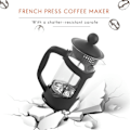 Miniatyrbillede 3 af 5: Fransk Kaffemaskine Lille Stempelkande Perfekt Til Morgenkaffe Maksimal Smag Kaffebrygger Med