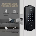 Miniatyrbillede 2 af 5: Automatisk fingeraftrykslås WiFiTTLOCK Bluetooth kombinationslås elektronisk trædørslås