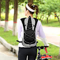 Pikkukuva 5 / 5: Ulkoilureppu Ultralight Vaellusreppu Kokoontaitettava Reppu Vedenpitävä Hengittävä Matkakassi Pyöräilykassi Black