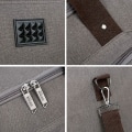 Miniatyrbillede 3 af 5: Canvas Rejsetaske Stor Crossbody Taske Stor Kapacitet Rejse Tote Weekendtaske Praktisk Håndbagage Tasker Herre Duffel Bag grey