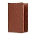 Miniatyrbild 1 av 5: Multifunktionell PU-läder Bi-fold plånboksfodral Passfodral Brown