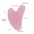 2 st/set Gua Sha Sten Ansiktsmassage Sten Rosenkvarts Jade Sten Ansiktsmassage Roller Gua Sha Skrapa~03483