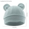 Miniatyrbild 2 av 11: Nyfödd Baby Mössa Prematur Pojkar Hattar Söt Baby Björn Hatt O9m8  White One size