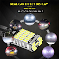 Miniatyrbild 9 av 11: Bil Signallampa T15 W16w Led Lampa T10 W5w 4014 Led Back Reverse Parkeringslampor Vit Blå Röd D6o6 Blue One size