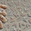Miniatyrbild 3 av 11: Shell Light Fjärils Nagelstickers Japanska Fjärilsvingar Romantiska Fjärils Nagelstickers 1st style 1 1pcs