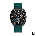 Miniatyrbild 11 av 11: Silikonarmband Kvarts Klocka Dam Fyrkantig Elegant Klocka Dam K Black One size