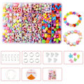 Miniatyrbild 1 av 11: 1 SET Barn DIY Pärlset Leksak Flicka Handgjorda Pärlor Pärlset Armband Kit Halsband Tillbehör S0L7 D 1set