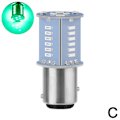 Miniatyrbild 1 av 11: BAY15D LED 30SMD Flytande Strobe Flash Broms Motorcykel LED Bakljus Green One size