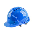 Miniatyrbild 1 av 11: Förtjockad V-formad ABS säkerhetshjälm, skyddshjälm för byggarbetsplatser[ Blue One size