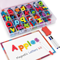 Miniatyrbild 11 av 11: Magnetiska Versaler Gemener Bubbelbokstäver ABC Kylskåpsmagneter Utbildning Tidig M3F0 MulticolorB 26pcs lower case letters
