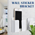 Miniatyrbild 6 av 11: Multifunktionell Telefonhållare Väggmonterad Organizer Förvaringsdocka Ställ Laddningsorganisator Kontroll M7f7 gray 1pcs