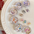 Miniatyrbild 5 av 11: Nagelkonst Tillbehör Netto Röd Sommar Färg Blommor Opal Konst Material Nagel Tillbehör Pulver L9j1 LP-349 1pcs