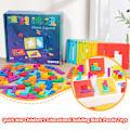 Miniatyrbild 4 av 11: Interaktivt pusselspel Tangram Matematiska leksaker Byggande Barns Form Färg Trä Skrivbordsblock P2R2