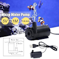 Miniatyrbild 10 av 11: USB-driven Låg Ljudnivå Mikro Mini Pump Mini Vattenpump Akvarium Fisk 2-3l/min S9z5