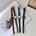 Miniatyrbild 7 av 11: Herr Mode Casual Lyx Läderrem Kvarts Business G3C5 Armbandsur S1F2 Gold White One size
