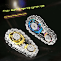 Miniatyrbild 4 av 11: Kugghjul Svänghjul Fingertopp Gyro Kedjor Fidget Spinner Met golden-color 1pcs