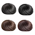 Miniatyrbild 9 av 11: Syntetisk Chignon Donut Roller Hårstycken Elastisk Blond D0E3 Hårknut E9P6 dark black 1pcs
