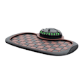 Miniatyrbild 1 av 11: 360 Graders Roterande Bil Anti-Slip Mat Anti-Skak Telefonmatta Matthållare I4H2 Brown gray One size