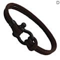 Miniatyrbild 1 av 11: U Platt Form Justerbart Schackelspänne För Överlevnad V4N9 Armband Rep V4A6 black One-size