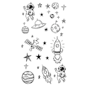 Miniatyrbild 1 av 11: Liten Fräsch Vattentät Tatuering Patch Semi Permanent Och Vattentät Hållbar K1V4 style 6 1pcs