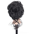 Miniatyrbild 1 av 11: Naturlig Clip on i Messy Bun Hårdel Förlängning Hår Bröllop Clip SA Claw X6C7 brown black one size