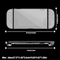 Miniatyrbild 2 av 11: Spelkonsol PC-fodral för Nintendo Switch 2, Portabelt Transparent Stöttåligt Reptåligt Skydd, Spelkonsol Skyddsfodral Tillbehör