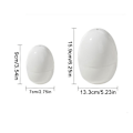 Miniatyrbild 2 av 11: Mikrovågsugn Äggkokare 1/4 Ägg Pod Avtagbar Skalverktyg Ångkokare S4W8  white 1pcs