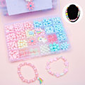 Miniatyrbild 11 av 11: 1 SET Barn DIY Pärlset Leksak Flicka Handgjorda Pärlor Pärlset Armband Kit Halsband Tillbehör S0L7 C 1set