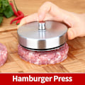 Miniatyrbild 9 av 11: Non-stick Burger Press Hamburger Patty Maker Kök Manuell Form L one-size