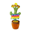 Miniatyrbild 6 av 11: Söt Pratande Leksak Dansande Kaktusdocka Tala Ljudinspelning R Mexican style rechargeable