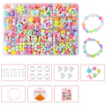 Miniatyrbild 1 av 11: 1 SET Barn DIY Pärlset Leksak Flicka Handgjorda Pärlor Pärlset Armband Kit Halsband Tillbehör S0L7 A 1set