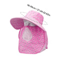 Miniatyrbild 2 av 11: Ansiktsskydd Teplockningshatt Fullt Ansiktsskydd Solhatt Sommar CF цъ X5R X5Y3 PinkA 1pcs