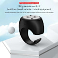 Miniatyrbild 7 av 11: Fingertopps Trådlös Bluetooth Fjärrkontroll, Kreativ Fjärrkontroll Scrollring, Trådlös Kamera Fjärrutlösare, Video Fjärrkontroll App Sida Vänd black one-size 2pcs