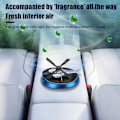 Miniatyrbild 3 av 11: Soldriven Helikopter Luftfräschare Bil Flygplan Doftspridare Ornament♤ Red Gardenia one size
