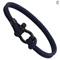 Miniatyrbild 1 av 11: U Platt Form Justerbart Schackelspänne För Överlevnad V4N9 Armband Rep V4A6 navy blue One-size