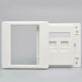 Miniatyrbild 11 av 11: LAN CAT6 Uttag Vägguttag Nätverk Ethernet Panel Frontplatta RJ45 H3O9 whiteB 86mm*86mm