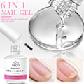 Miniatyrbild 6 av 11: 6-i-1 Multifunktionellt Nagellim Nagelkonst Förstärkt Snabb Lagningsvätska Förlängning N2