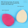 Miniatyrbild 8 av 11: Litet set med fingersvampar för smink, för exakt concealer och foundation πт σ η, khaki camel One-size