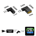 Miniatyrbild 8 av 11: NY 65W Laptop Laddare Konverterare TILL USB Typ C PD Strömadapter J3E2 Kabel C7Q7 square mouth one-size